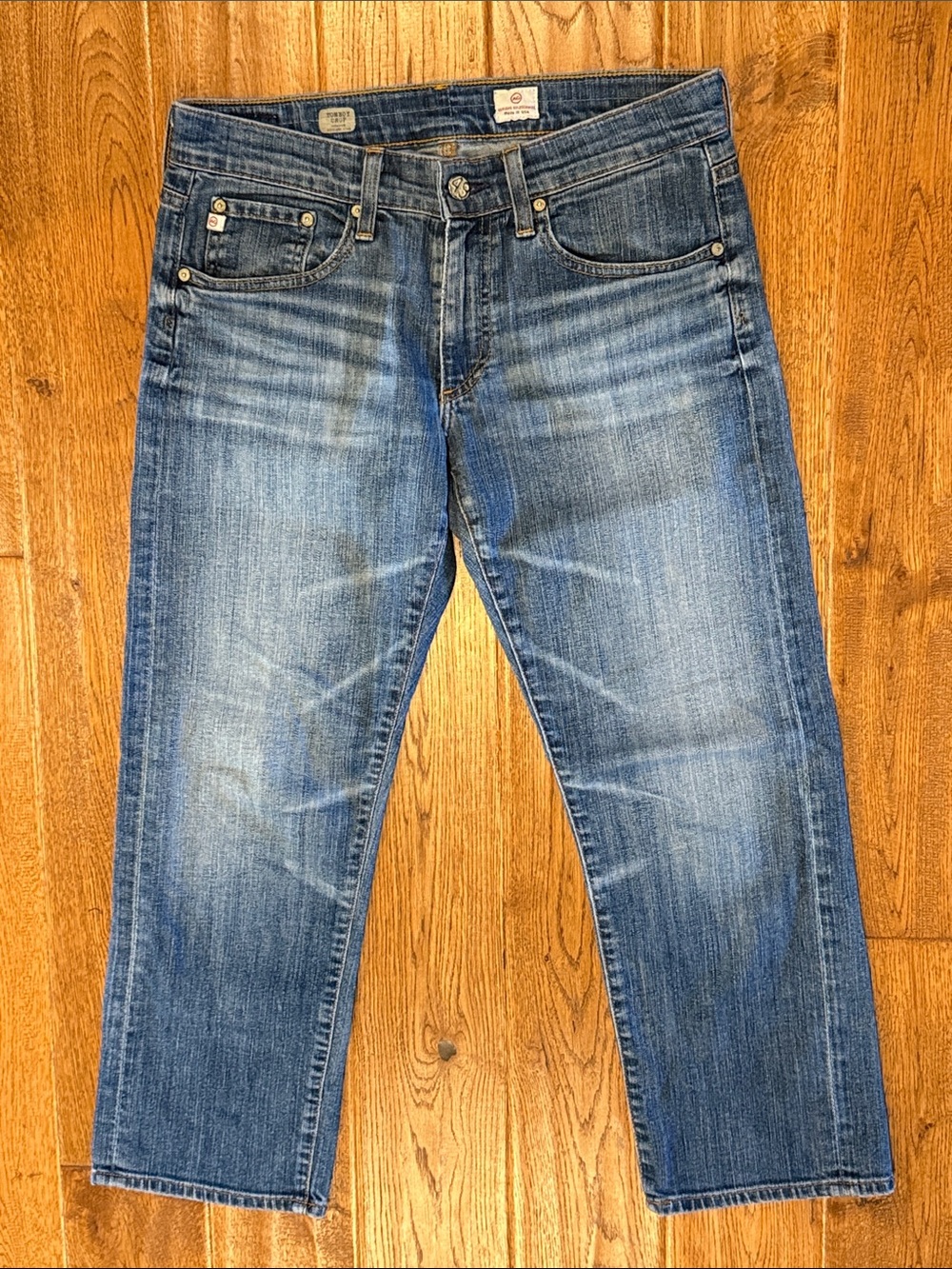 AG Adriano Goldschmied Tomboy Crop Relaxed Straight Crop jeans